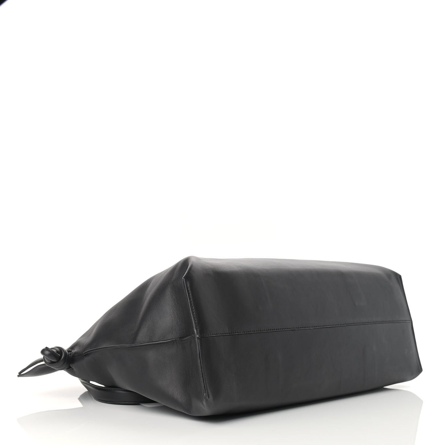 Calfskin Flamenco Knot XL Shoulder Bag Black