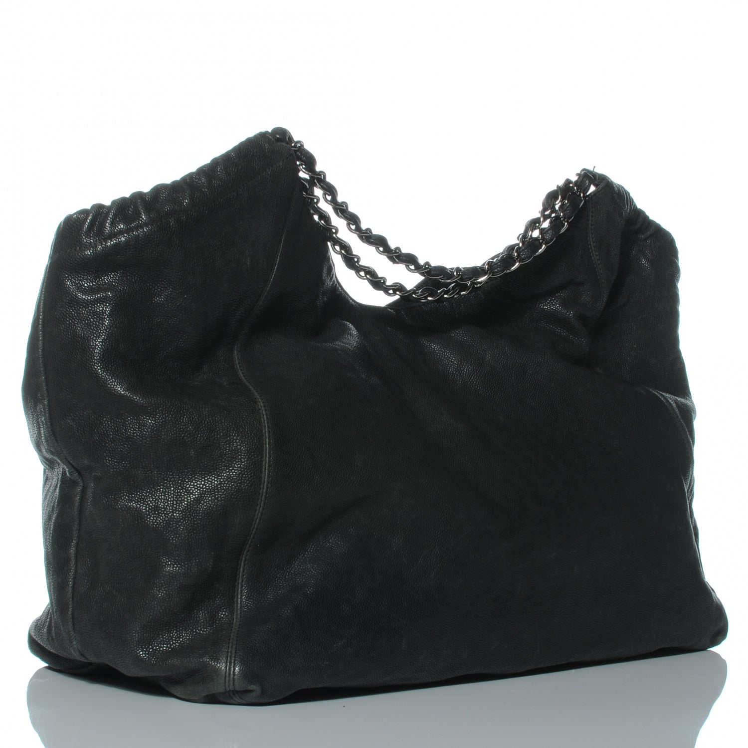 Chanel Distressed Caviar XL Coco Cabas Black 3 of 7