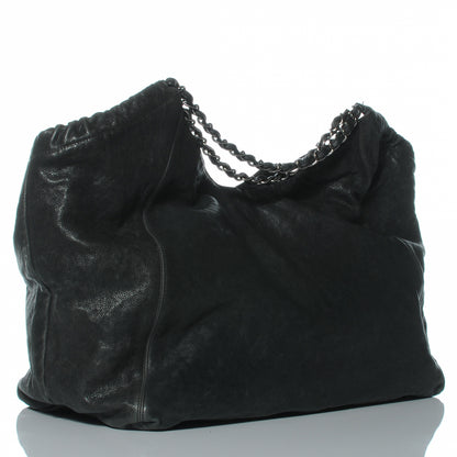 Chanel Distressed Caviar XL Coco Cabas Black 3 of 7