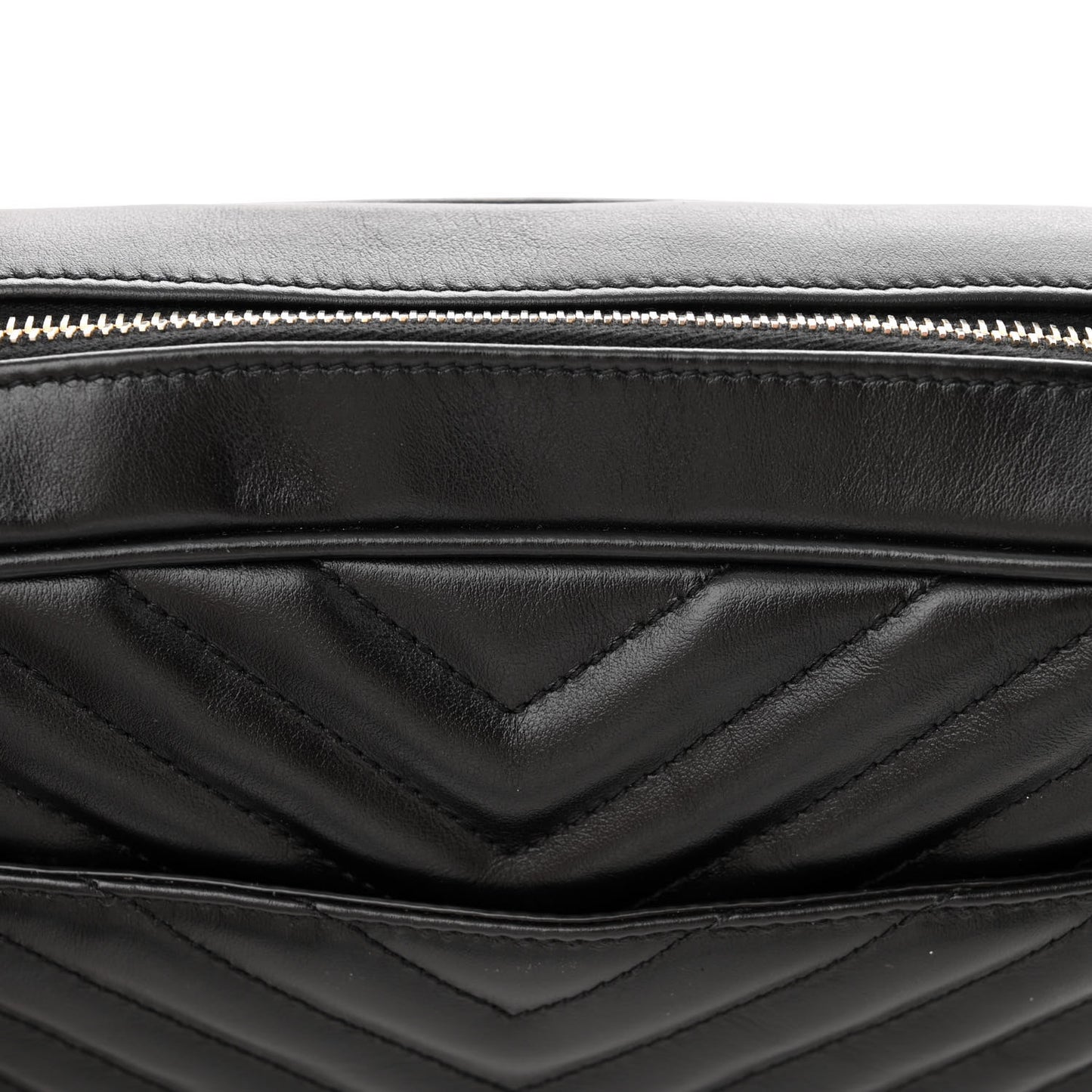 Calfskin Matelasse Monogram Lou Camera Bag Black