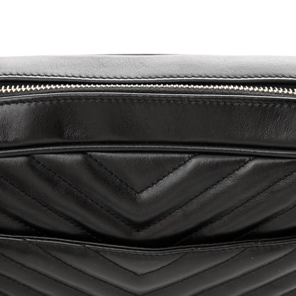 Saint Laurent Calfskin Matelasse Monogram Lou Camera Bag Black 12 of 14