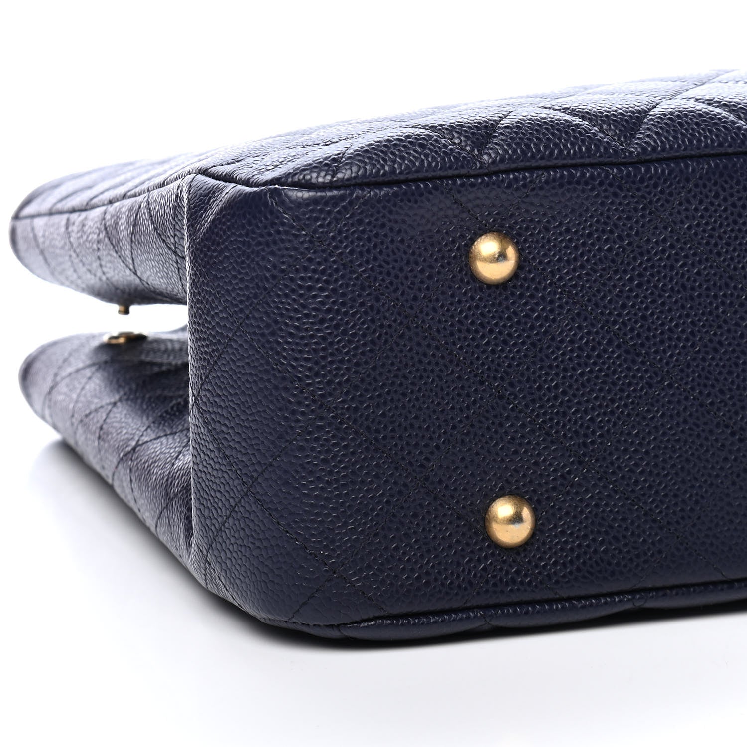 Chanel Caviar Quilted Large CC Shopping Tote Navy 8 of 10