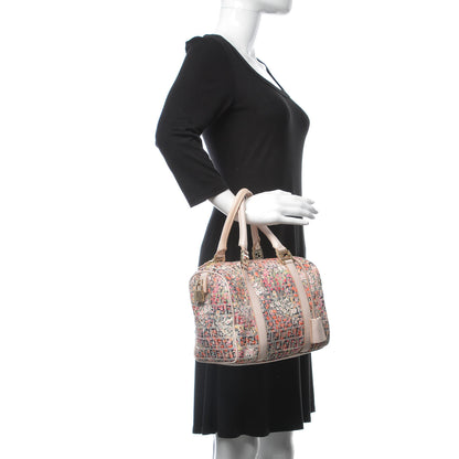 Fendi Zucchino Vitello Floral Forever Boston Rosa Papaya Rosa Confetto 2 of 16
