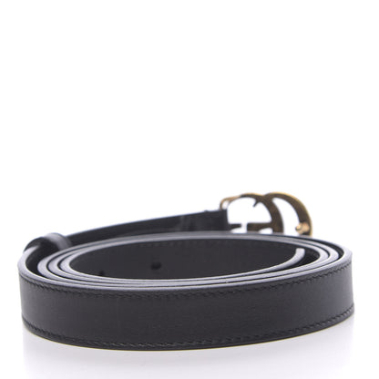 Gucci Calfskin Double G 20mm Belt 105 42 Black 2 of 5