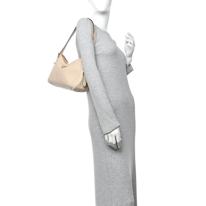 Prada Soft Calfskin Medium Aimee Shoulder Bag Travertine 2 of 10