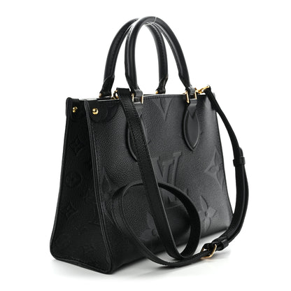 Louis Vuitton Empreinte Monogram Giant Onthego PM Black 3 of 9