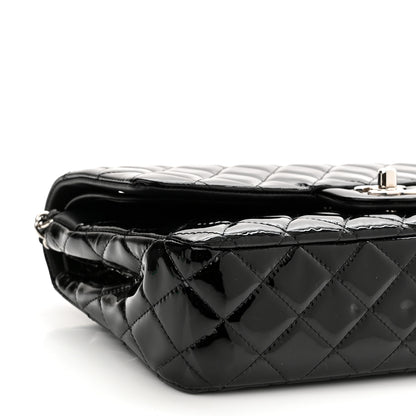 Chanel Patent Quilted Medium Double Flap Black 9 of 10
