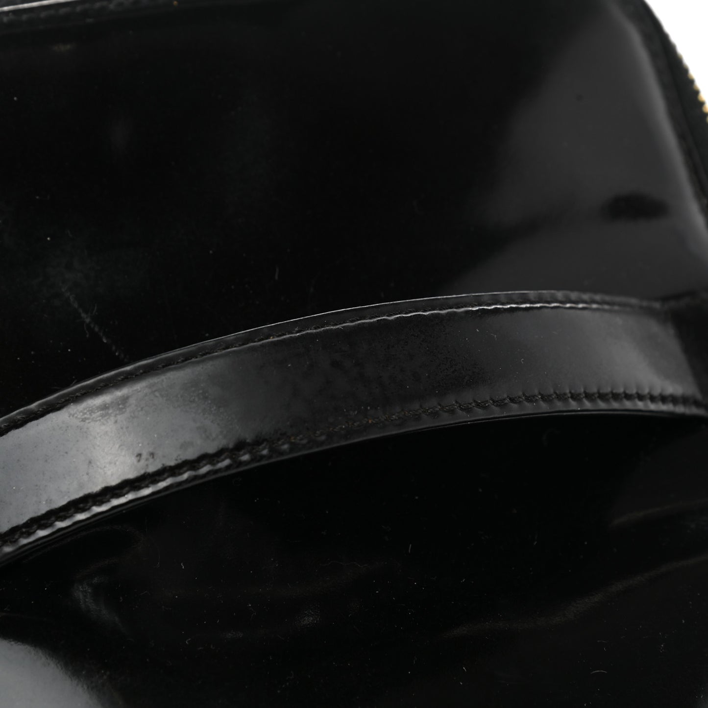 Patent Vanity Cosmetic Case Black