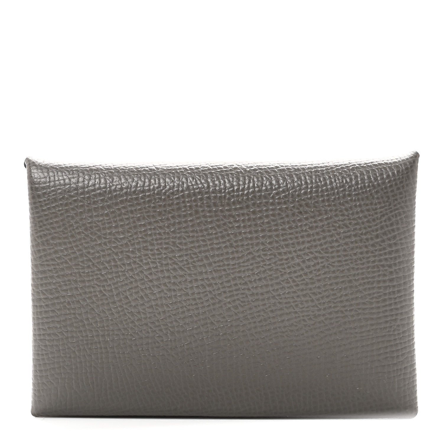 Hermes Epsom Calvi Card Case Gris Meyer 1 of 8