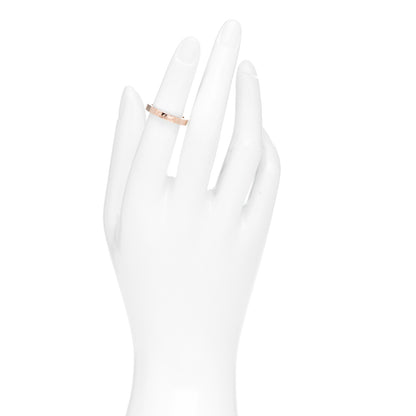 Cartier 18K Pink Gold 3mm Lanieres Ring 48 4.5 2 of 4
