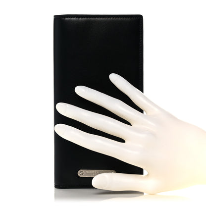 Saint Laurent Calfskin Continental Wallet Black 2 of 7