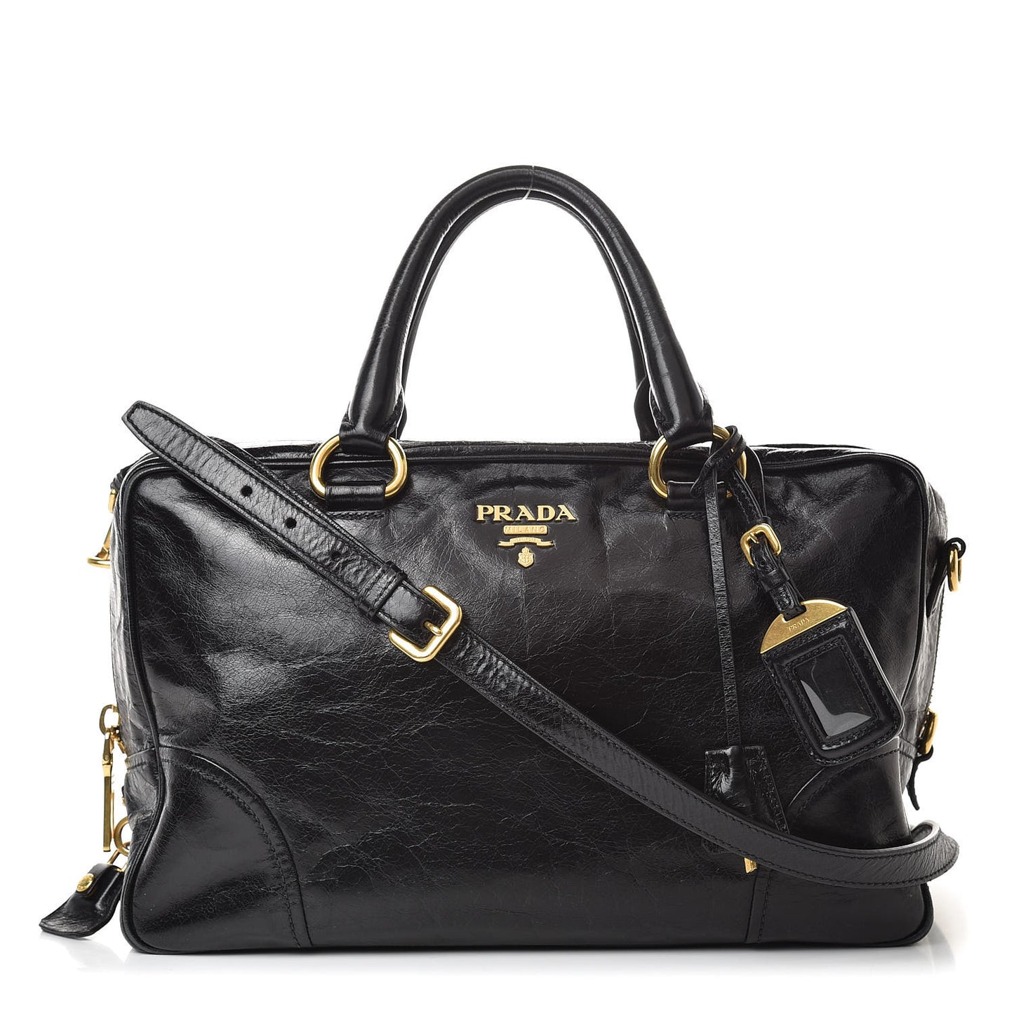 Vitello Shine Bauletto Black