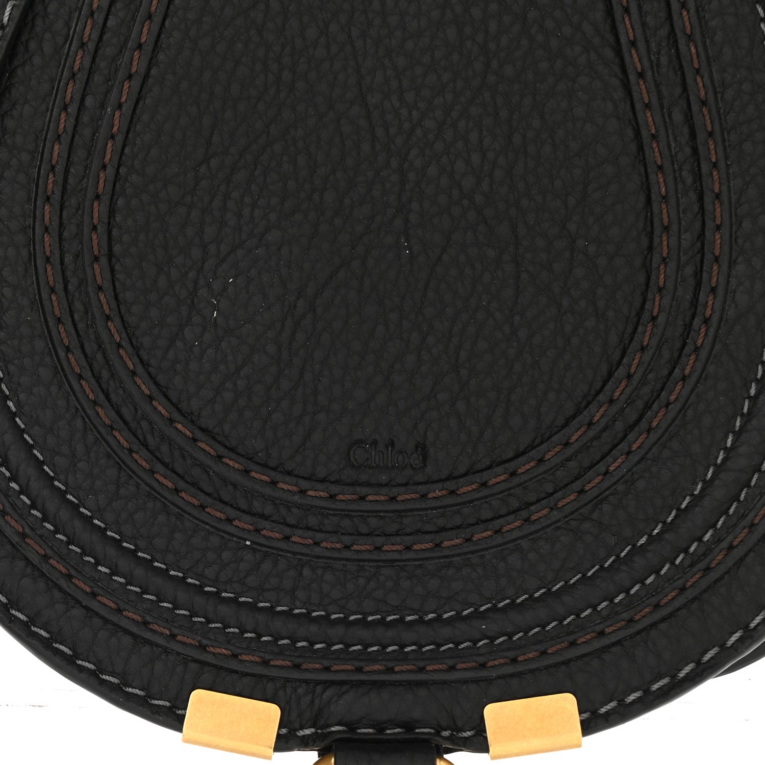 Chloe Calfskin Mini Marcie Round Crossbody Bag Black 13 of 13