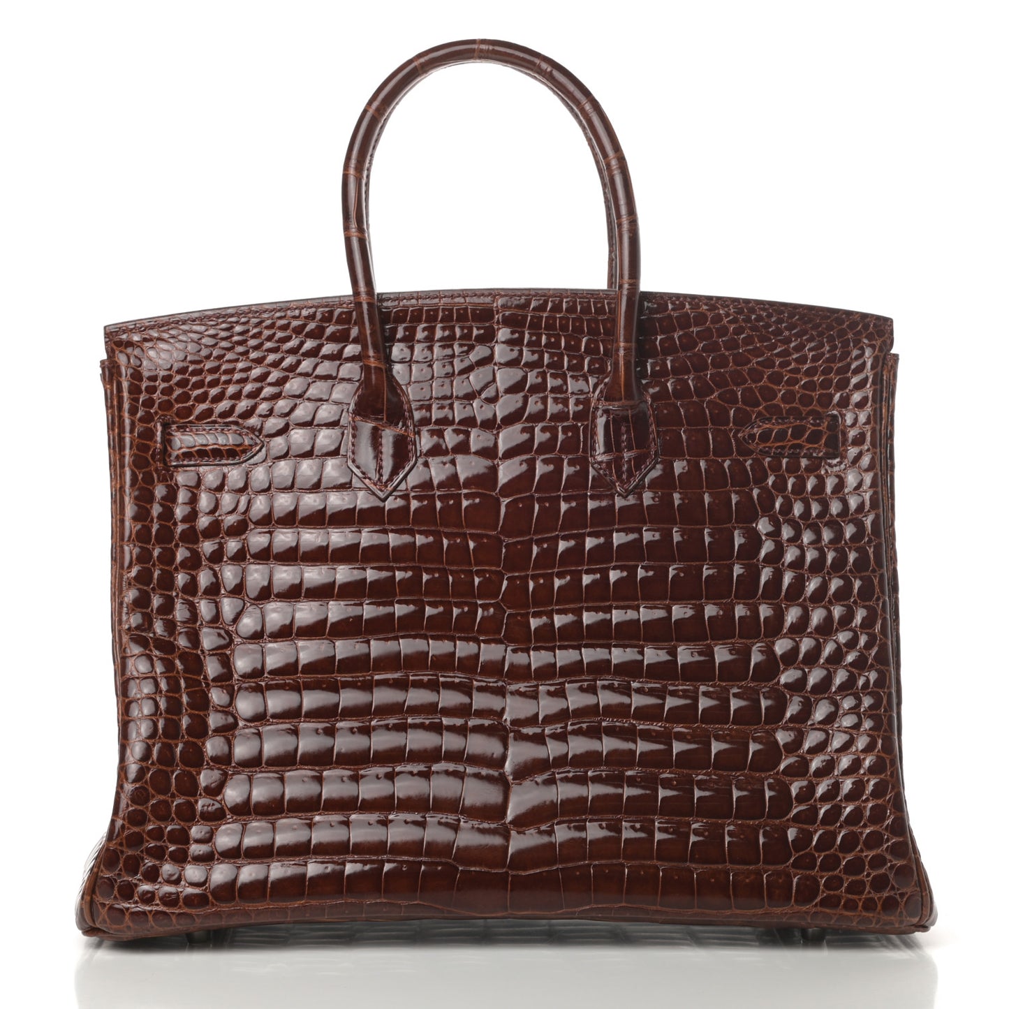 Shiny Porosus Birkin 35 Miel