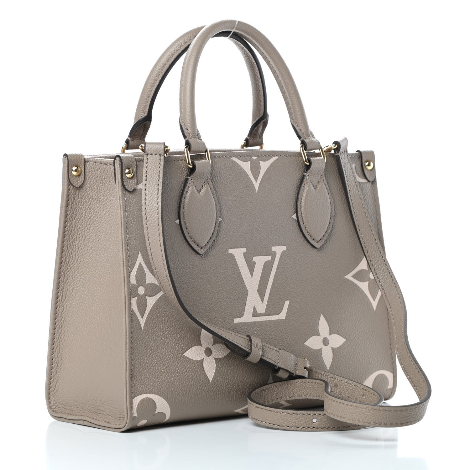 Louis Vuitton Empreinte Monogram Giant Onthego PM Tourterelle Creme 3 of 10