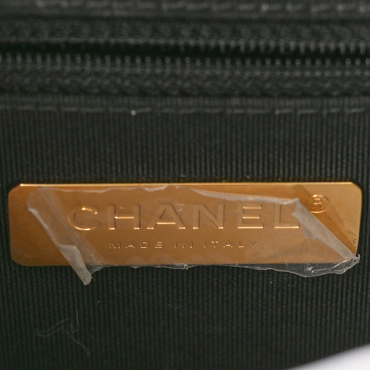 Chanel Calfskin Caviar Quilted Mini Chain Handle Flap Black 5 of 9