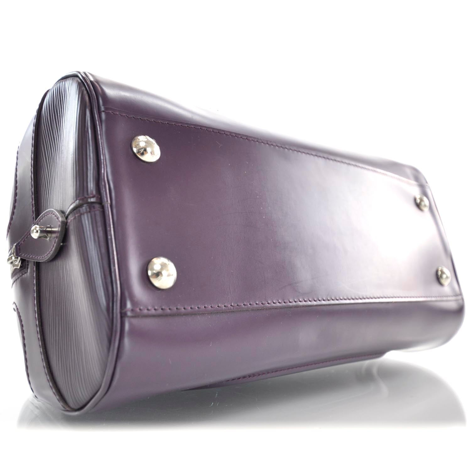 Louis Vuitton Epi Bowling Montaigne PM Cassis 6 of 10