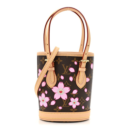 Louis Vuitton LV X TM Monogram Cherry Blossom Nano Bucket Sakura Brown 1 of 11
