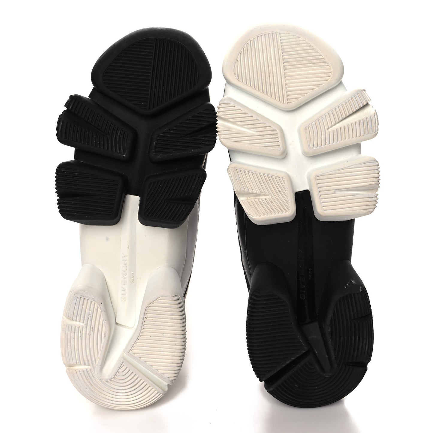 Calfskin Neoprene Basket Basse Jaw Sneakers 44 Black White