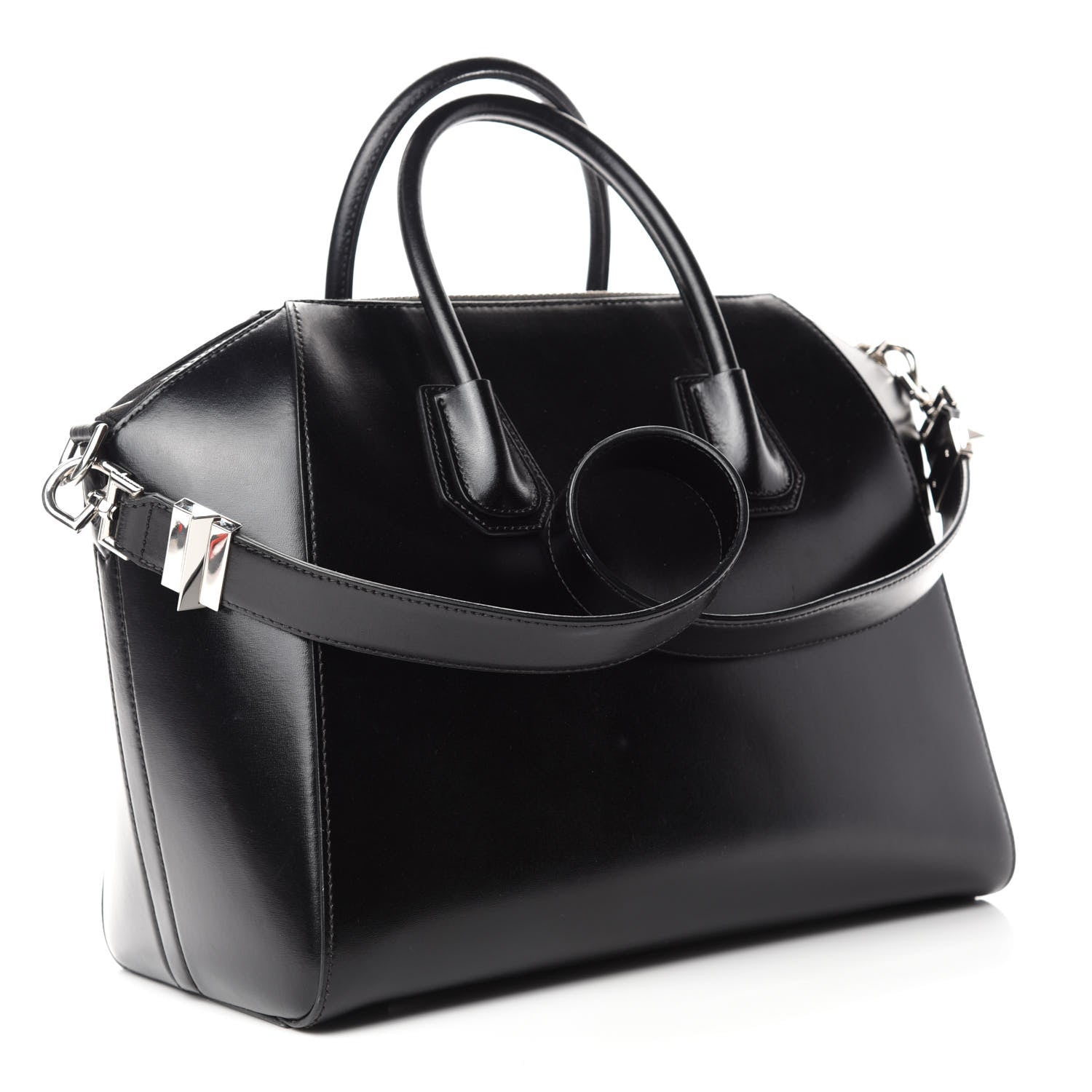 Givenchy Shiny Lord Calfskin Medium Antigona Black 3 of 11