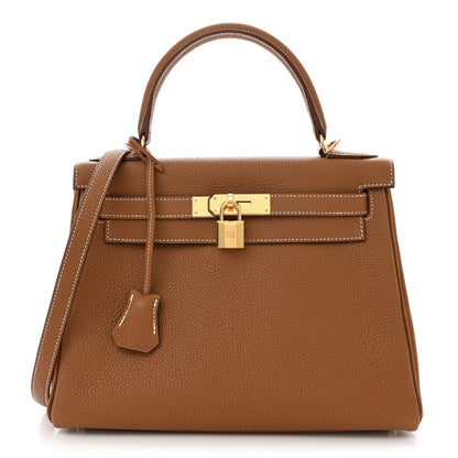 Hermes Togo Kelly Retourne 28 Gold 1 of 11