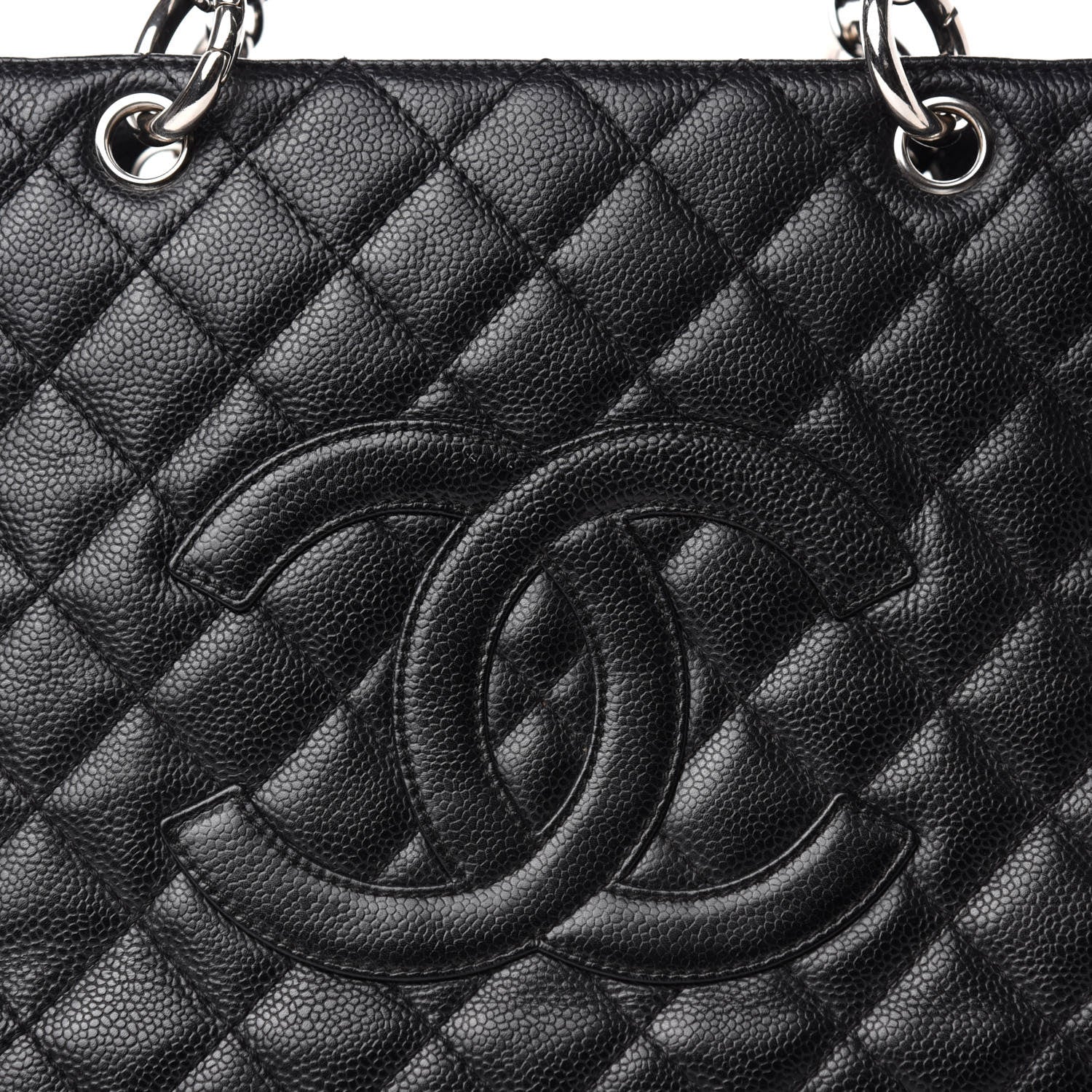 Chanel Caviar Quilted Grand Shopping Tote GST Black 10 of 10