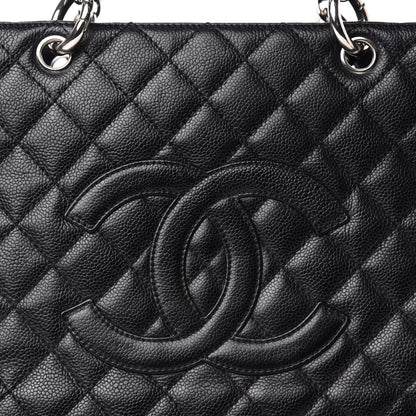 Chanel Caviar Quilted Grand Shopping Tote GST Black 10 of 10