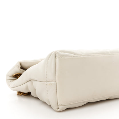 Saint Laurent Lambskin Quilted Small Loulou Puffer Monogram Chain Satchel Crema Soft 10 of 12