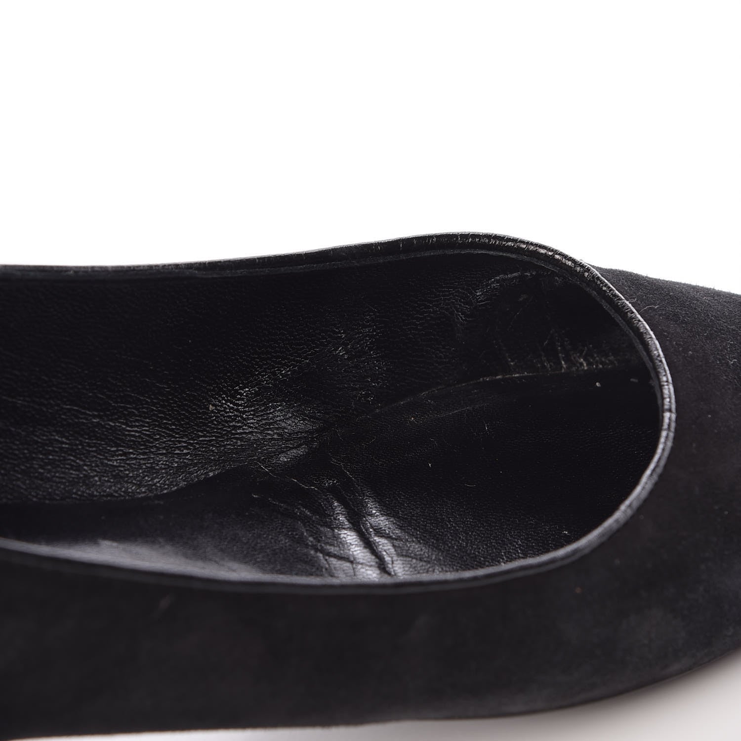 Louis Vuitton Suede Monogram Uniformes Ballet Flats 37.5 Black 10 of 12