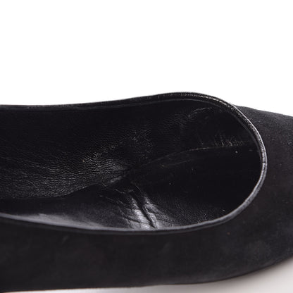 Louis Vuitton Suede Monogram Uniformes Ballet Flats 37.5 Black 10 of 12