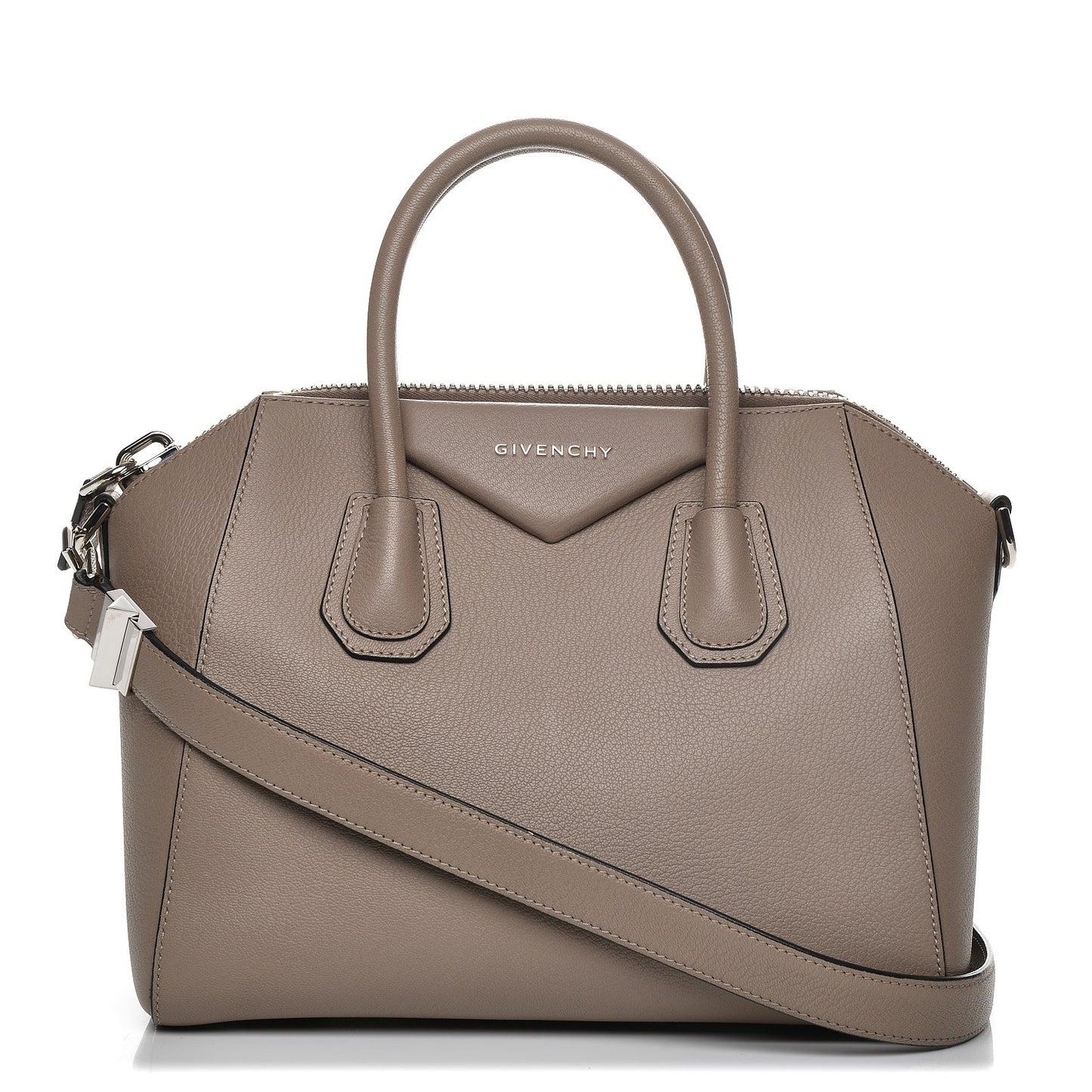 Sugar Goatskin Small Antigona Mastic