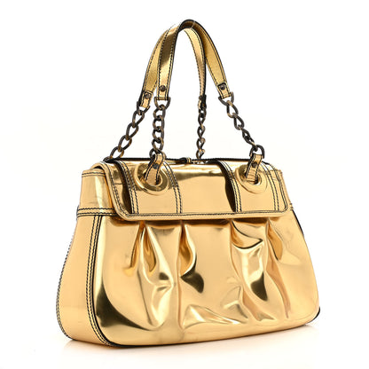 Fendi Patent Calfskin B Bag Gold 3 of 17