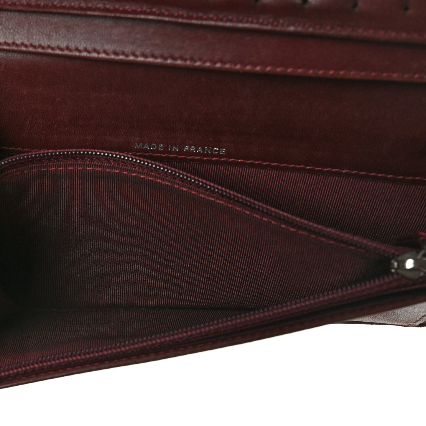 Lambskin Quilted Yen Wallet Black