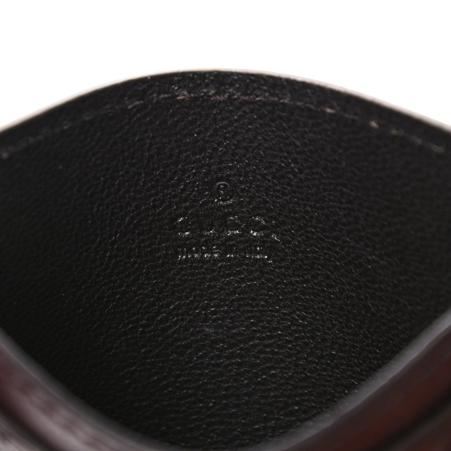 Guccissima Card Holder Brown