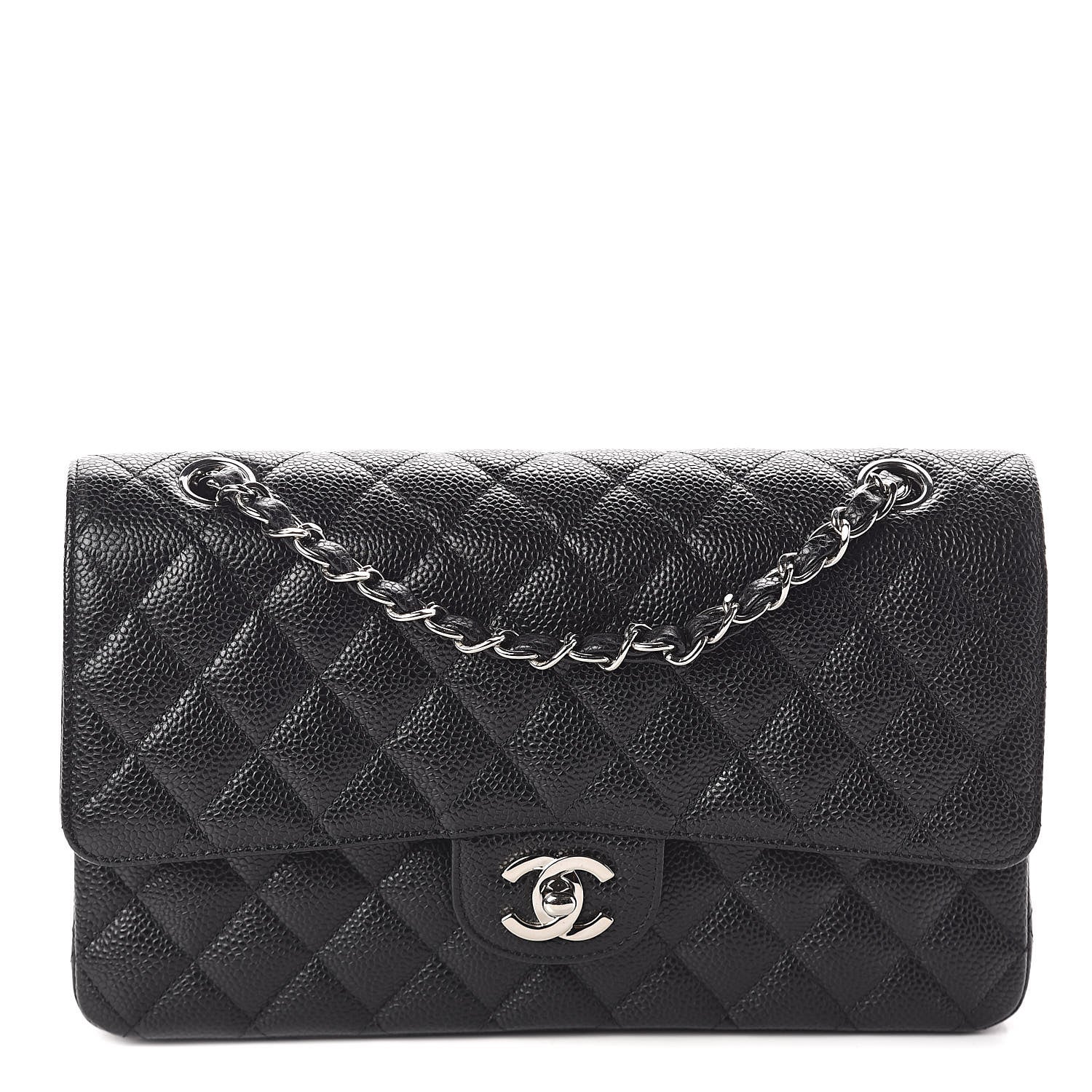 Chanel Caviar Quilted Medium Double Flap Black 1 of 11