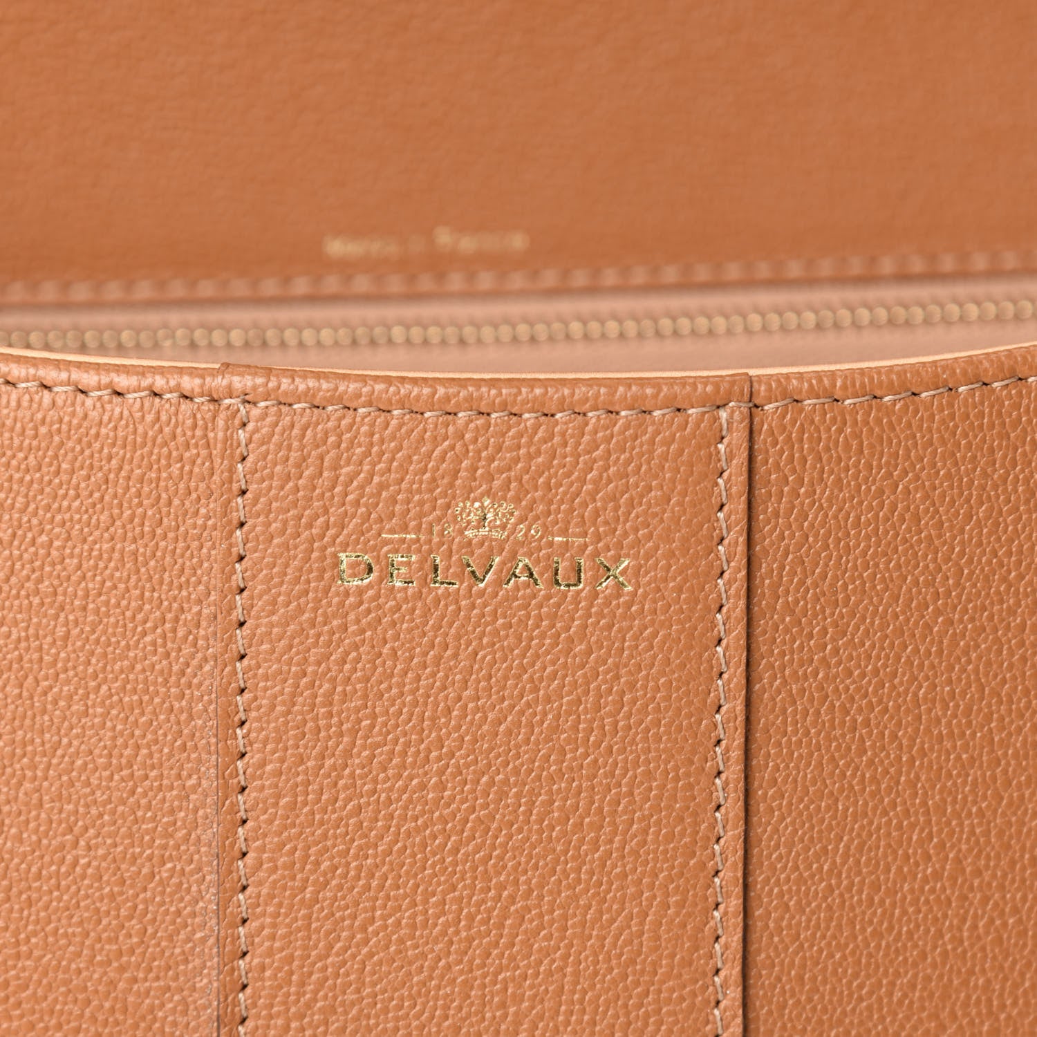 Delvaux Calfskin Mini Brillant East West Satchel Natural 10 of 12