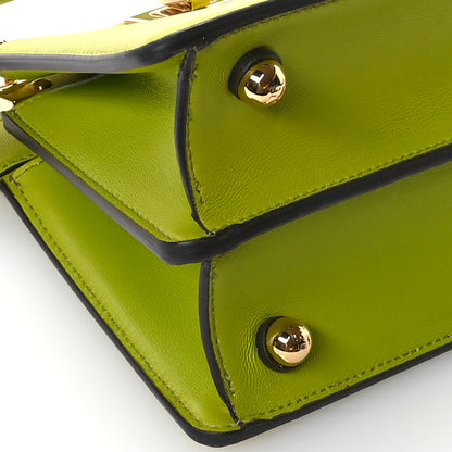 Fendi Shiny Nappa Petite Peekaboo I SEE U Satchel Wasabi 9 of 11