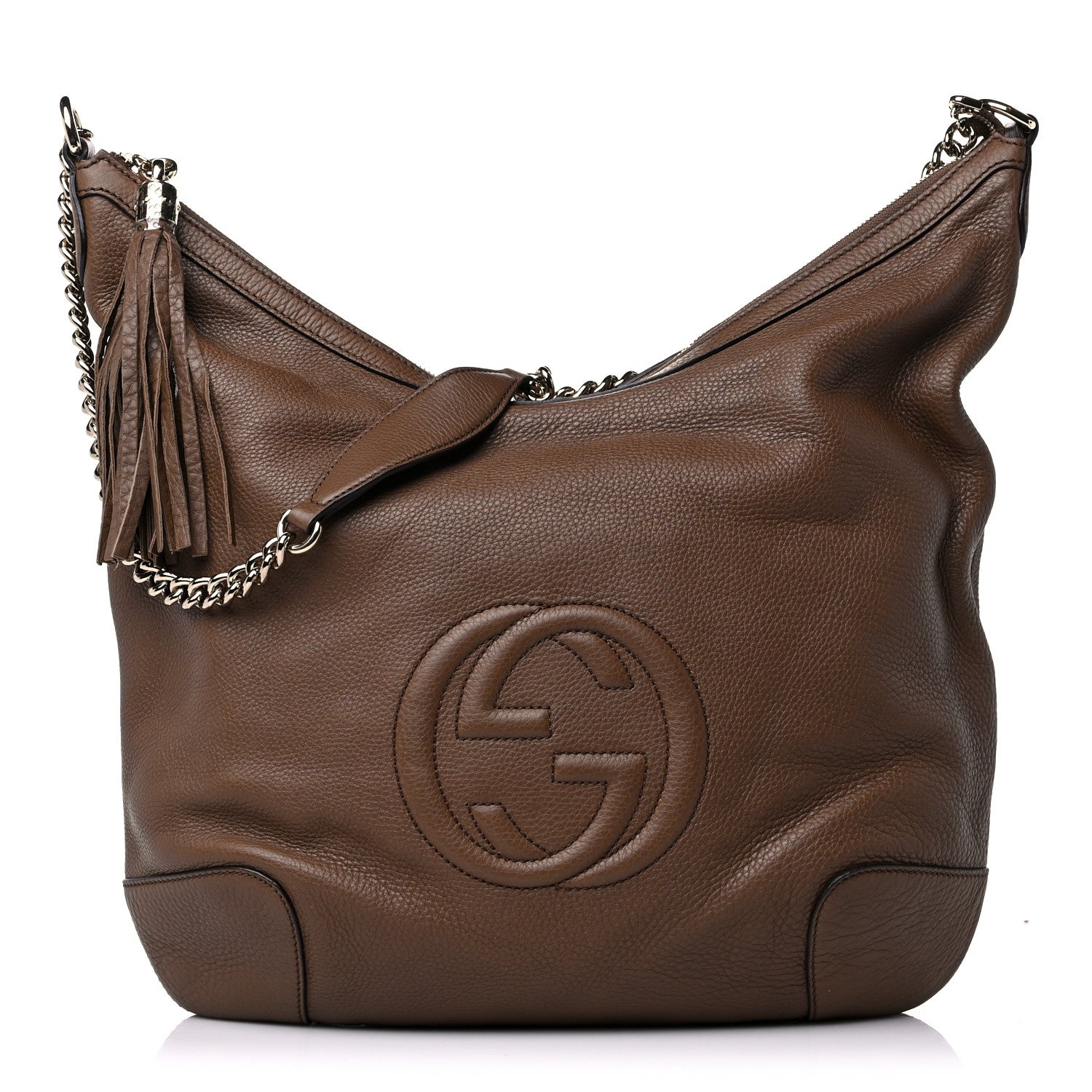 Gucci Cellarius Calfskin Medium Soho Chain Hobo Acero 1 of 9