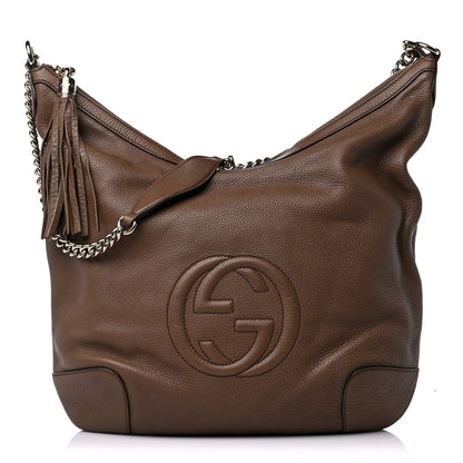 Gucci Cellarius Calfskin Medium Soho Chain Hobo Acero 1 of 9