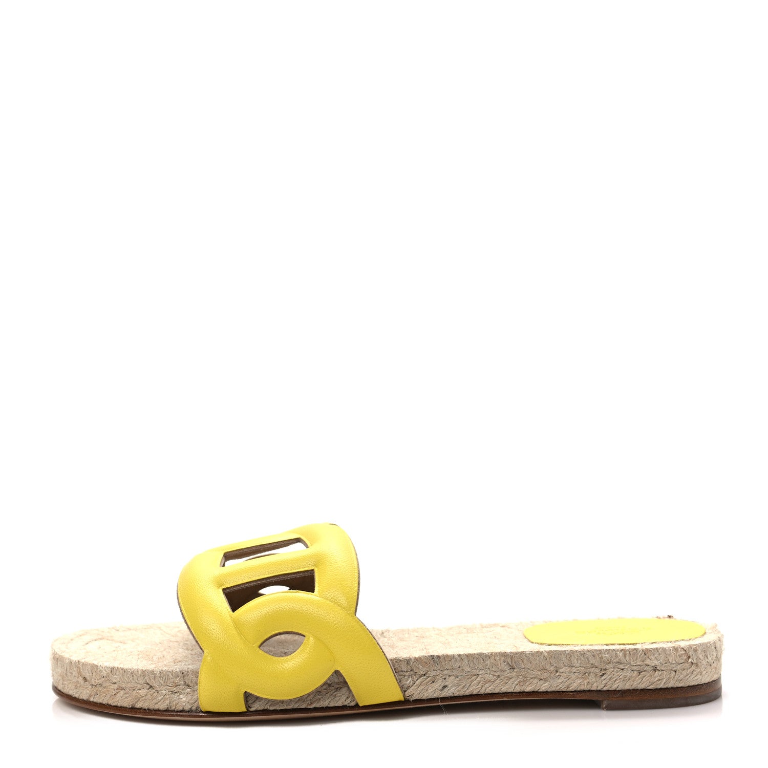 Hermes Nappa Famosa Espadrille Sandals 38 Jaune Curcuma 1 of 8
