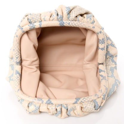 Bottega Veneta Goatskin Snakeskin Teen Pouch Cantaloupe 5 of 11