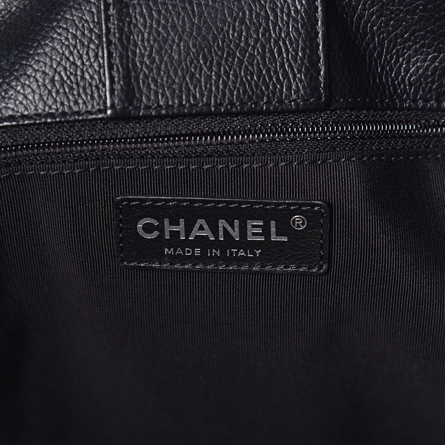Chanel Calfskin Cerf Shopper Tote Black 6 of 11