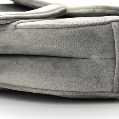 Christian Dior Velvet Crystal Mini Saddle Bag Grey 10 of 11