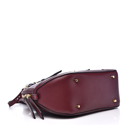 Burberry Calfskin Small Orchard Bowling Bag Burgundy Red 4 of 15