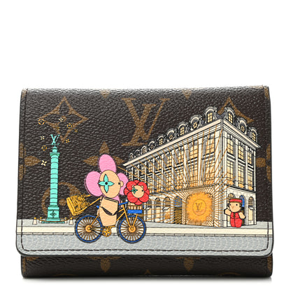 Louis Vuitton Monogram 2022 Christmas Animation Paris Victorine Wallet Pink 1 of 6