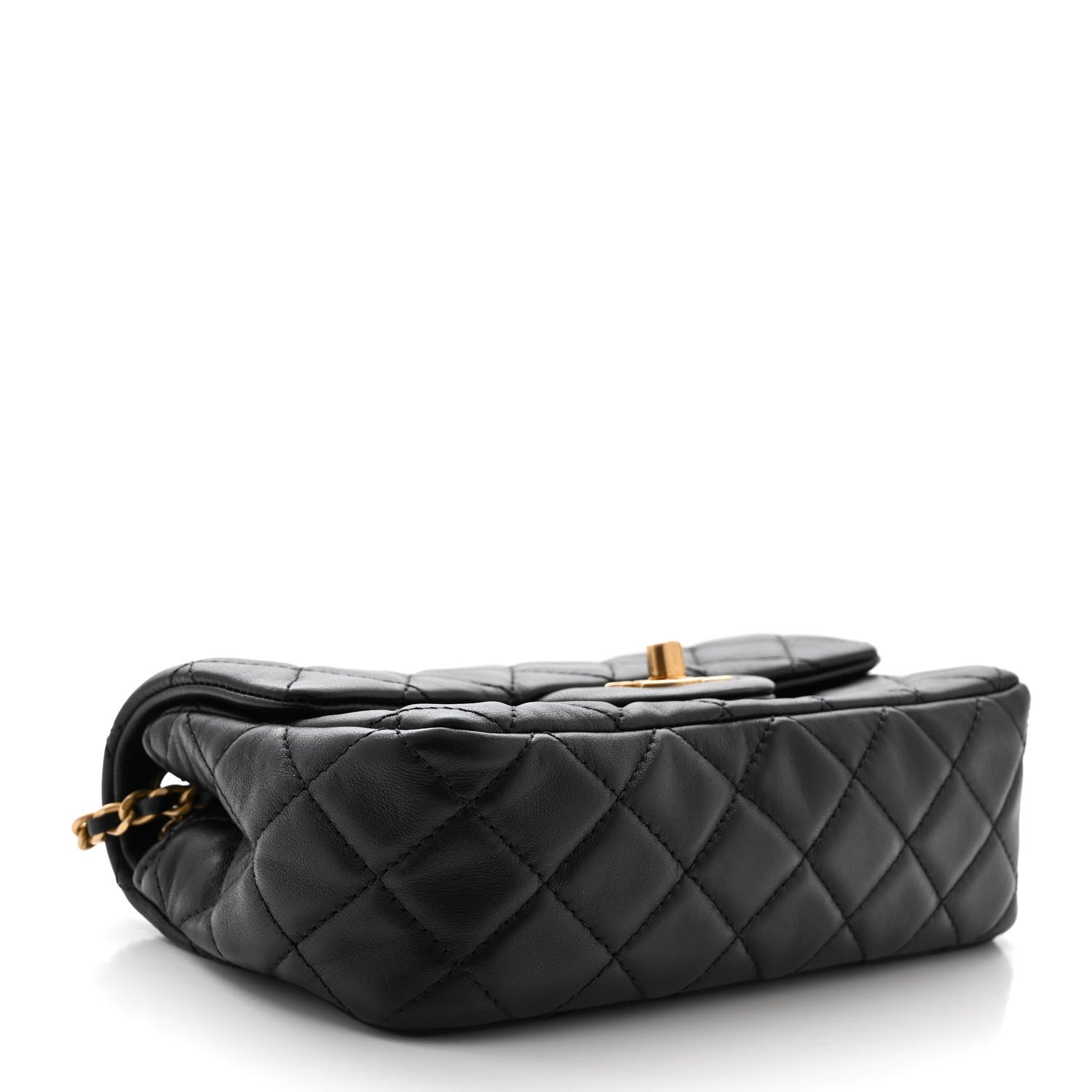 Chanel Lambskin Quilted Mini Rectangular Pearl Crush Flap Black 4 of 11