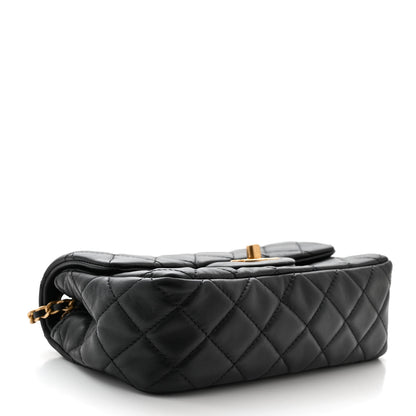 Chanel Lambskin Quilted Mini Rectangular Pearl Crush Flap Black 4 of 11