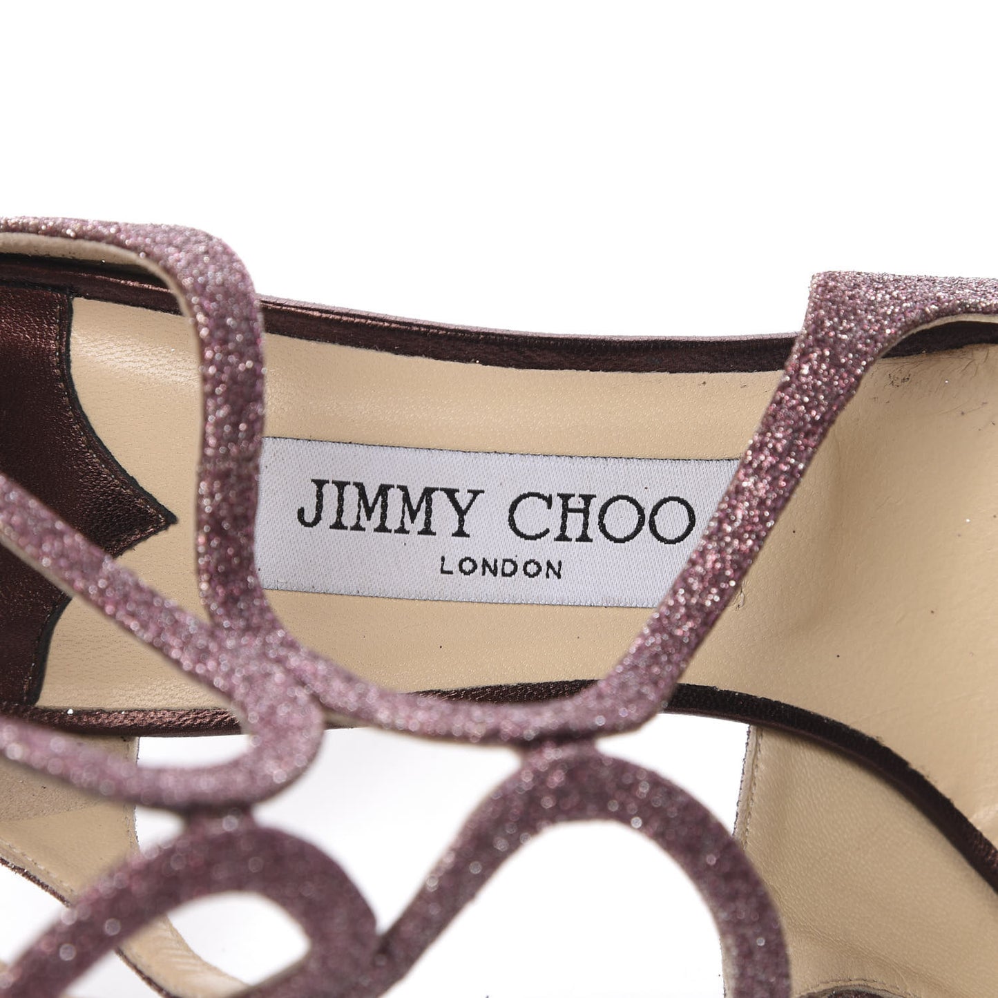 Glitter Lang Sandals 39 Wine
