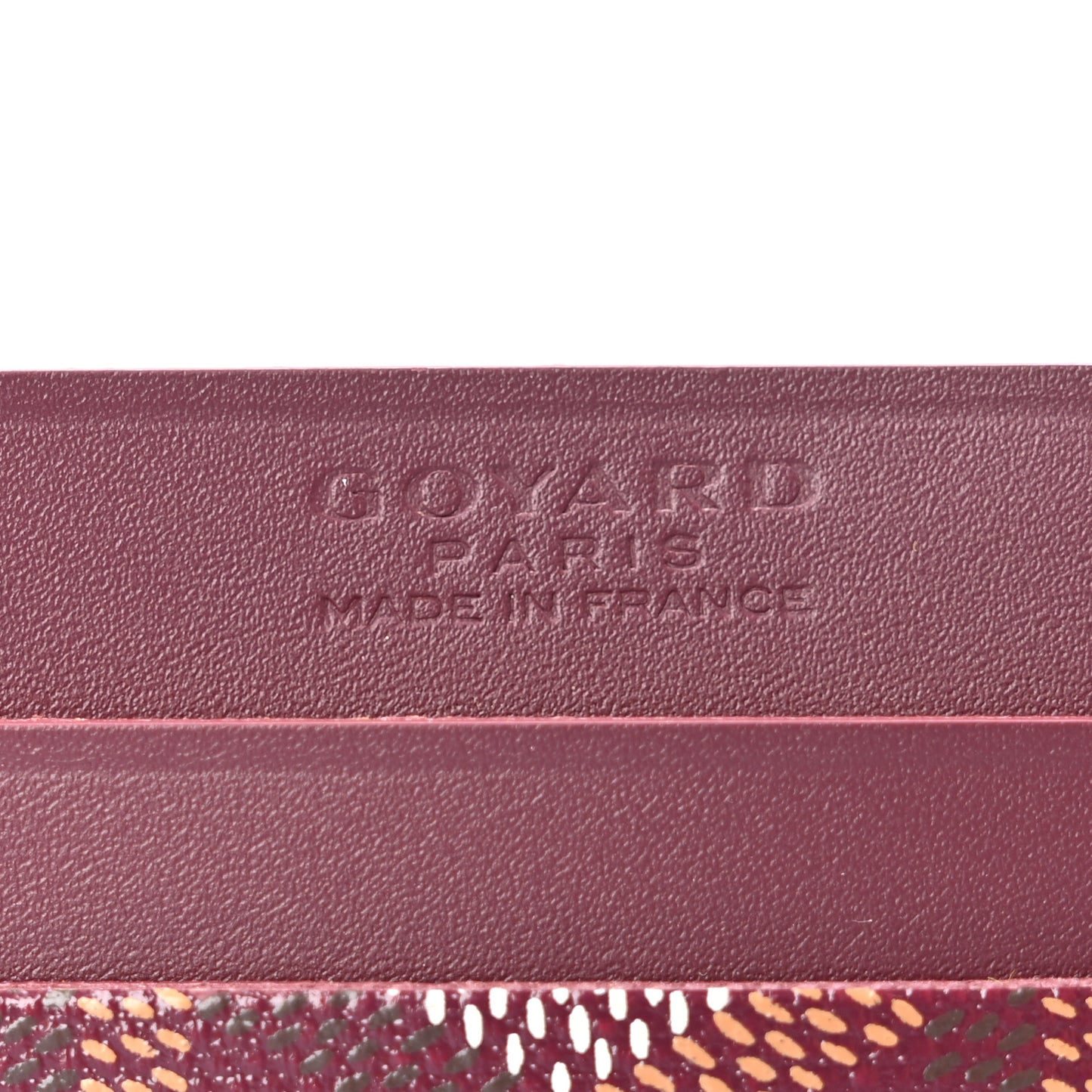 Goyardine Saint Sulpice Card Holder Bordeaux