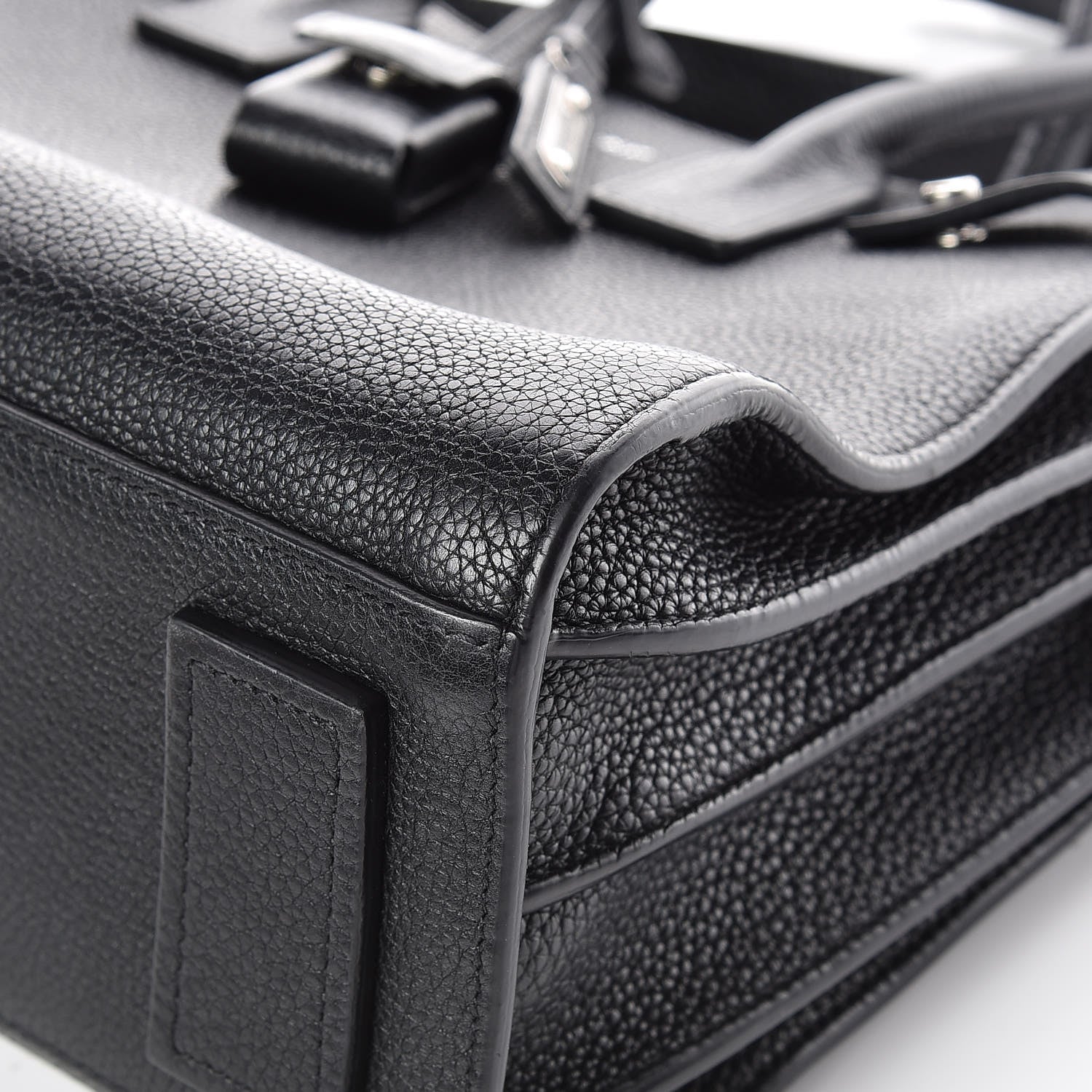 Saint Laurent Grained Calfskin Baby Sac De Jour Souple Black 11 of 18
